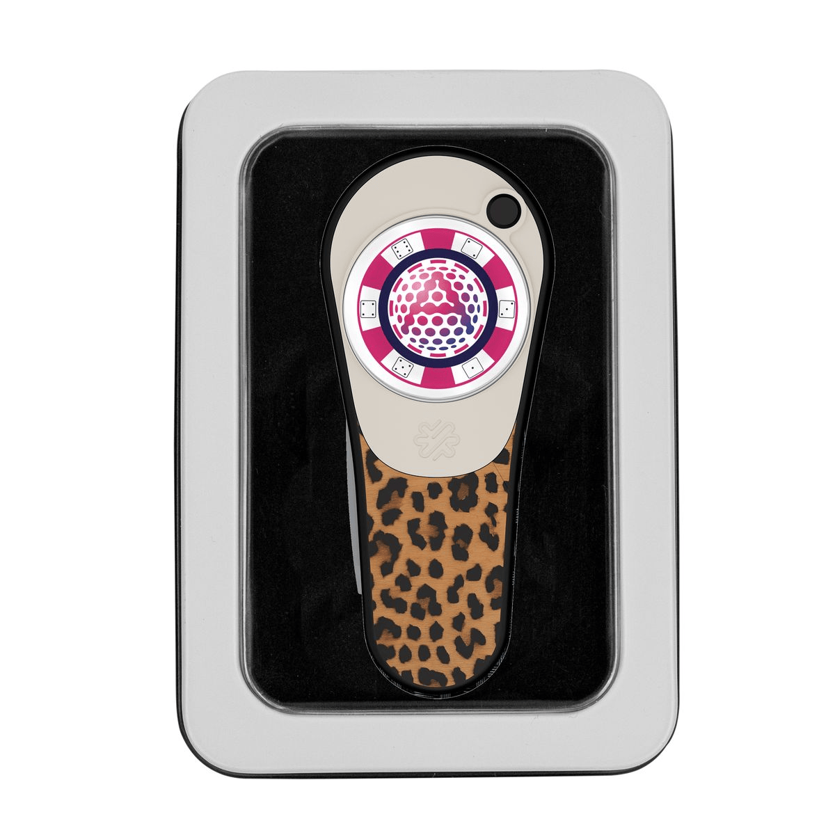 Pitchfix Golf Accessories One Size / Leopard Pitchfix - Ultima Golf Divot Repair Tool w/ Window Tin