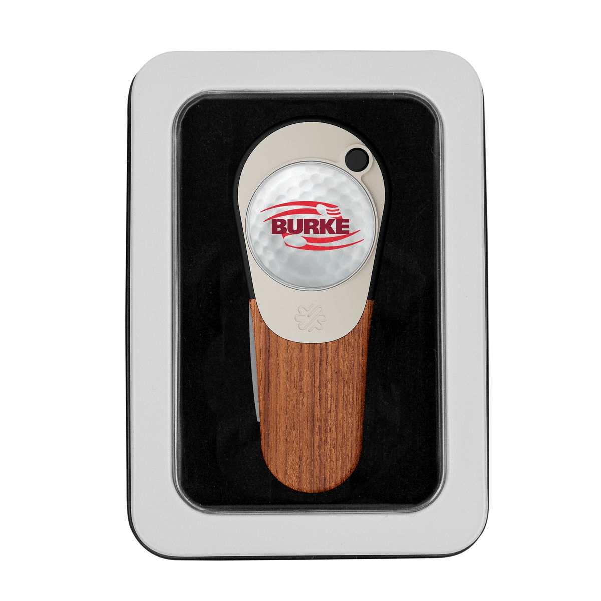 Pitchfix Golf Accessories One Size / Maple Pitchfix - Woodie Golf Divot Repair Tool w/ Window Tin