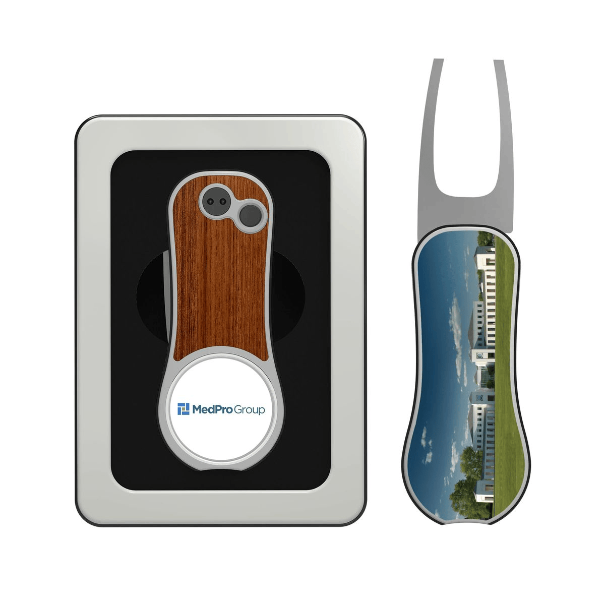 Pitchfix Golf Accessories One Size / Maple Pitchfix - XL Golf Divot Repair Tool w/ Window Tin
