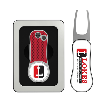 Pitchfix Golf Accessories One Size / Red Pitchfix - XL Golf Divot Repair Tool w/ Window Tin