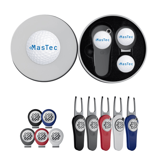 Pitchfix Golf Accessories Pitchfix - Original 2.0 Golf Divot Repair Tool Deluxe Gift Set w/ Hat Clip