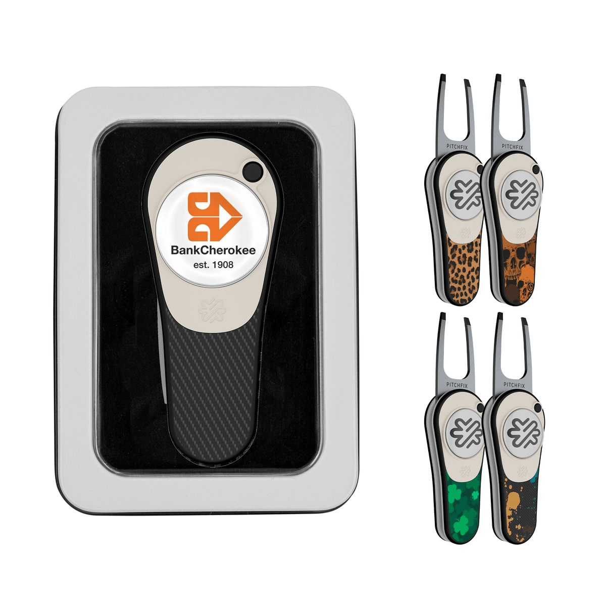 Pitchfix Golf Accessories Pitchfix - Ultima Golf Divot Repair Tool w/ Window Tin