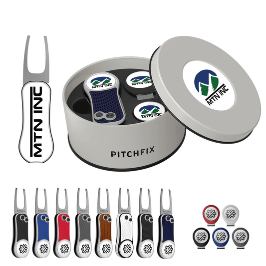 Pitchfix Golf Accessories Pitchfix - XL Golf Divot Repair Tool Deluxe Gift Set w/ Hat Clip