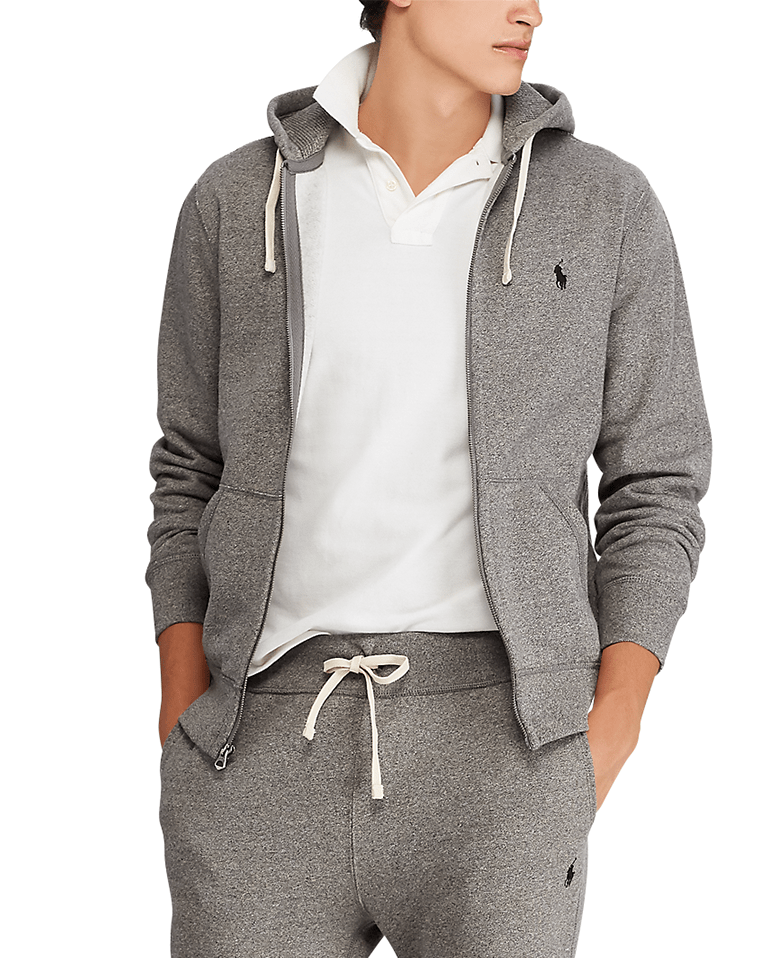 パーカー・フーディ Polo Ralph Lauren Gray Zip Sweatshirt In Cotton Blend Polo by Ralph Lauren - Cotton-Blend-Fleece Hoodie