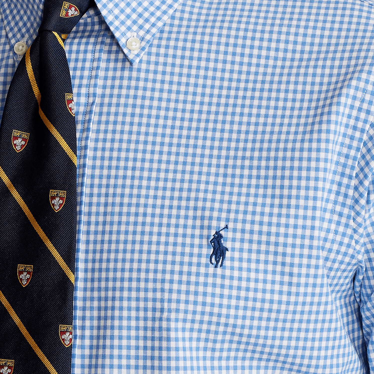 Polo by Ralph Lauren - Men's Classic Fit Checked Poplin Sport Shirt Polo by Ralph Lauren - Men's Classic Fit Checked Poplin Sport Shirt
