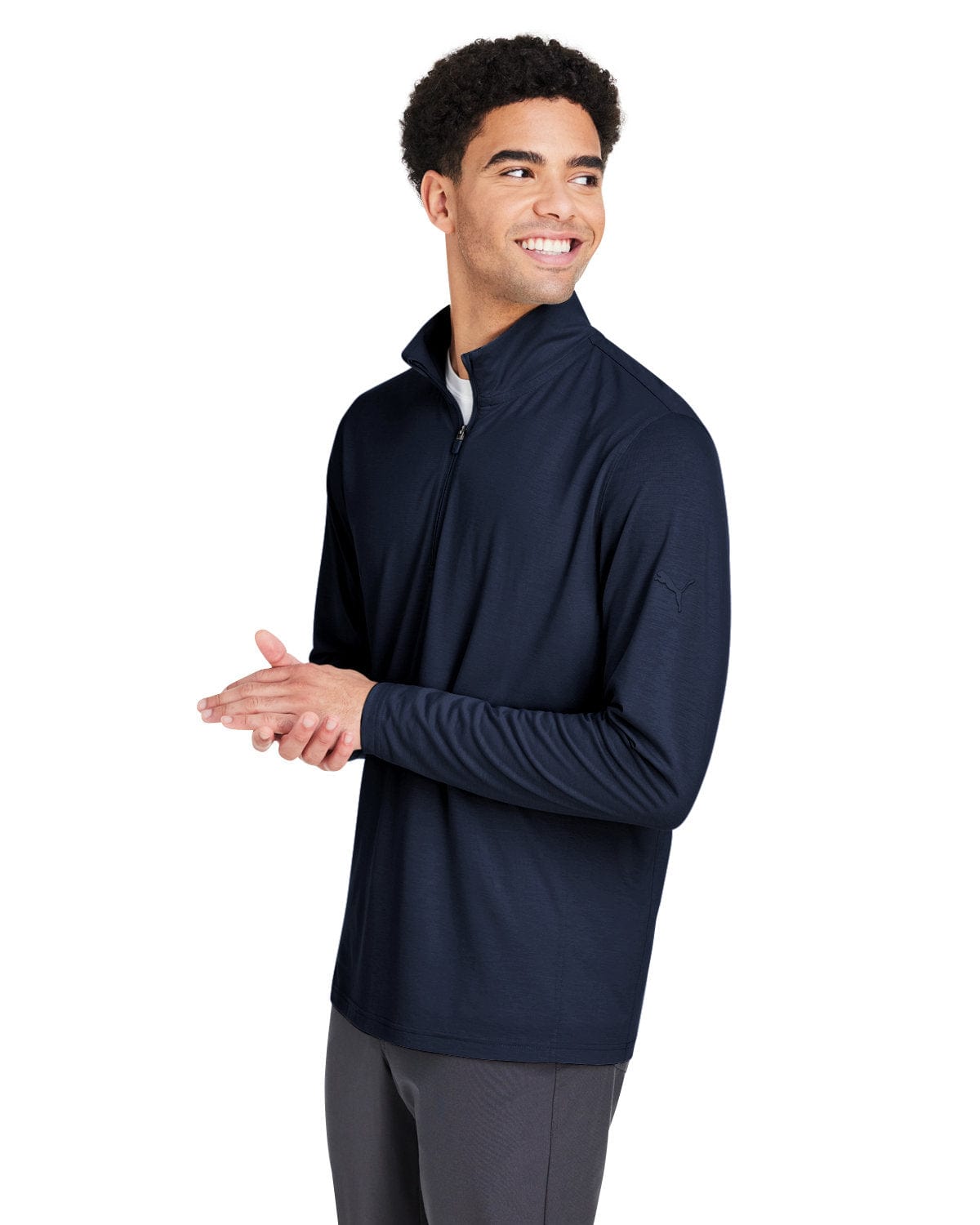 Puma golf shorts quarter zip best sale