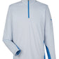 Puma Golf Layering S / Lake Blue/Bright White Puma - Men's Mesa Stripe Quarter-Zip