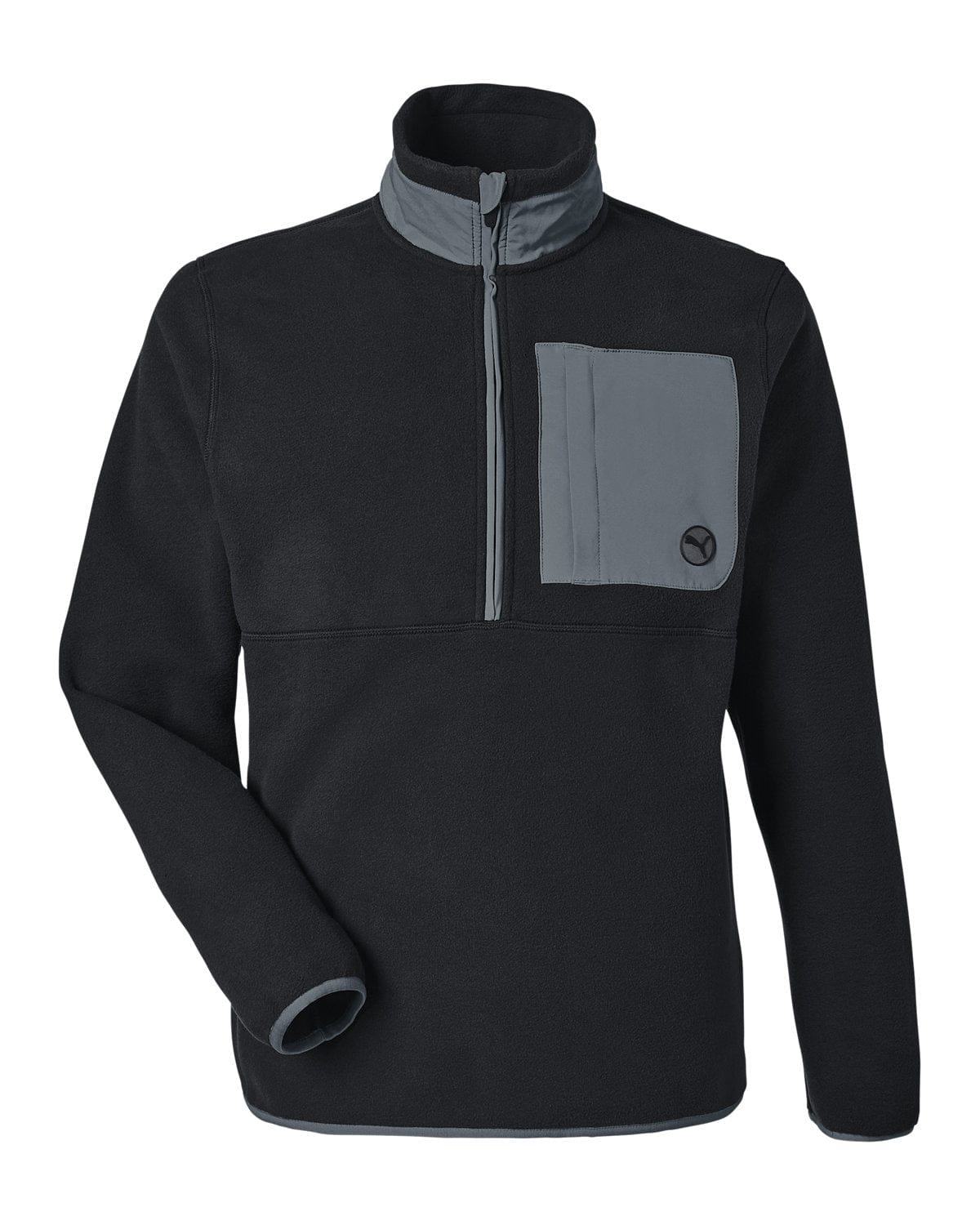 Puma Golf Layering S / Puma Black/Salt Sky Puma - Men's Fleece Quarter-Zip