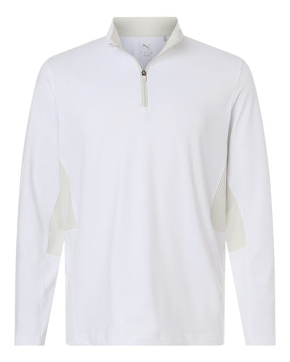 Puma Golf Layering S / White Glow Puma - Men's Pure 2.0 Quarter-Zip