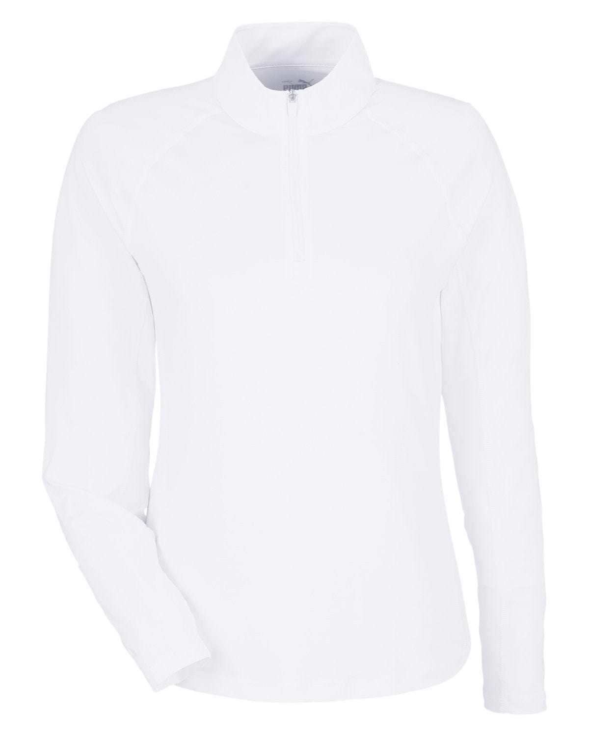 Puma Golf Layering S / White Glow Puma - Women's You-V Quarter-Zip