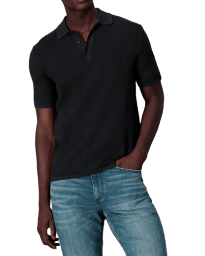 rag & bone Polos XS / Black rag & bone - Men's Harvey Knit Polo