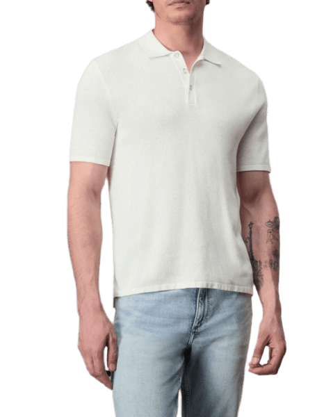 rag & bone Polos XS / Ivory rag & bone - Men's Harvey Knit Polo