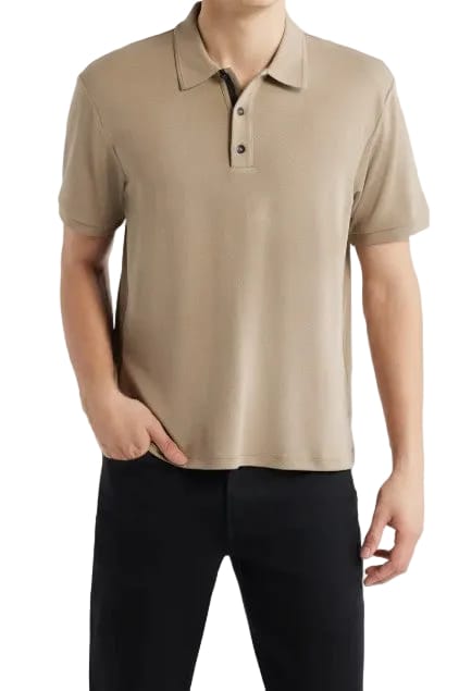 rag & bone Polos XS / Wing Grey rag & bone - Men's Slim Polo in Tech Pique