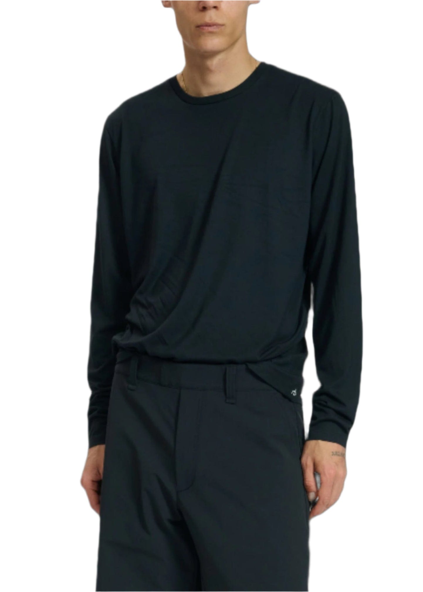 rag & bone T-Shirts XS / Black rag & bone - Men's Classic Long Sleeve Tee in Tech Jersey