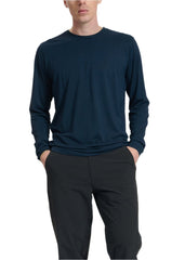 rag & bone T-Shirts XS / Navy rag & bone - Men's Classic Long Sleeve Tee in Tech Jersey