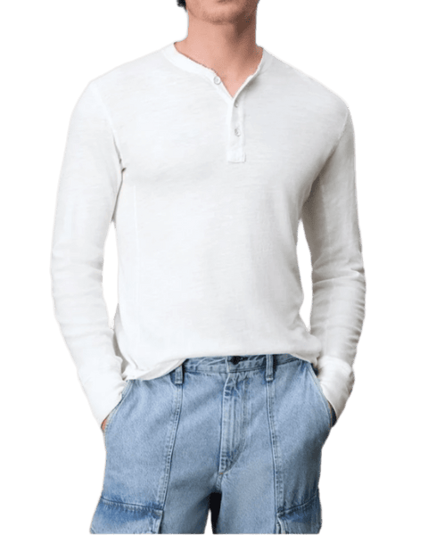 rag & bone T-shirts XS / White rag & bone - Men's Classic Henley