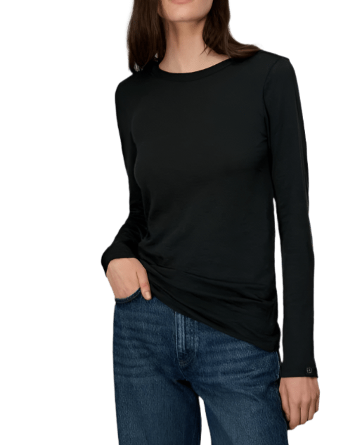 rag & bone T-shirts XXS / Black rag & bone - Women's The Slub Long Sleeve Tee