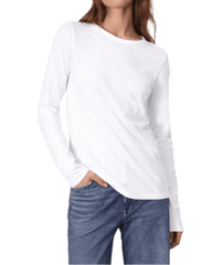 rag & bone T-shirts XXS / Bright White rag & bone - Women's The Slub Long Sleeve Tee