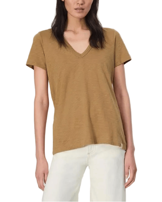 rag & bone T-Shirts XXS / Khaki rag & bone - Women's The Slub Vee