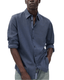 rag & bone Woven Shirts Shark Blue / XS rag & bone - Men's Tomlin Stretch Dobby Shirt