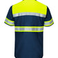 Red Kap Workwear Only Red Kap - High Visibility Colorblock Ripstop Short Sleeve Work Shirt