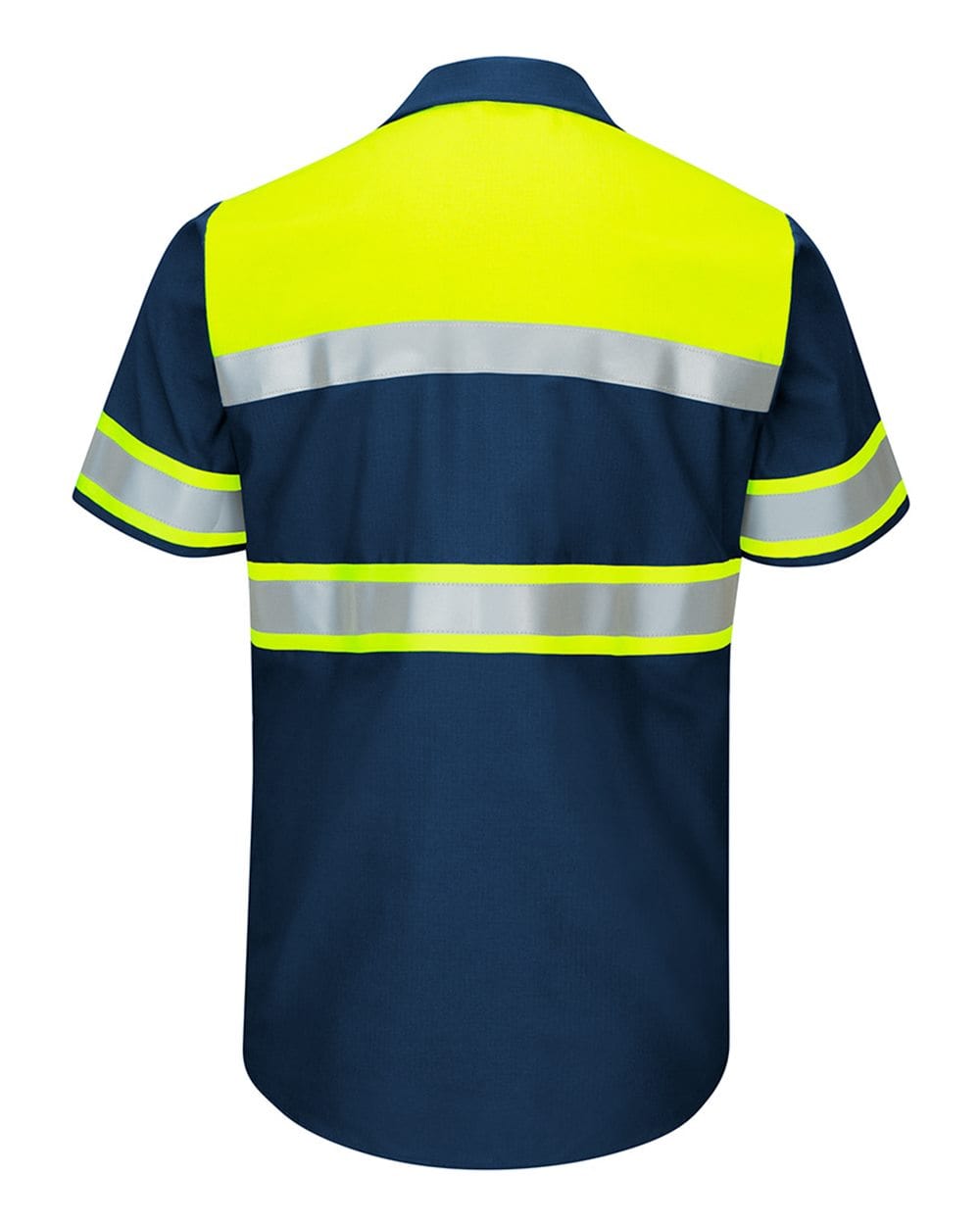 Red Kap Workwear Only Red Kap - High Visibility Colorblock Ripstop Short Sleeve Work Shirt