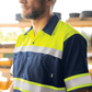 Red Kap Workwear Only Red Kap - High Visibility Colorblock Ripstop Short Sleeve Work Shirt