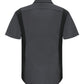 Red Kap Workwear Only Red Kap - Men's Short Sleeve Performance Plus Shop Shirt w/ Oilblok Technology