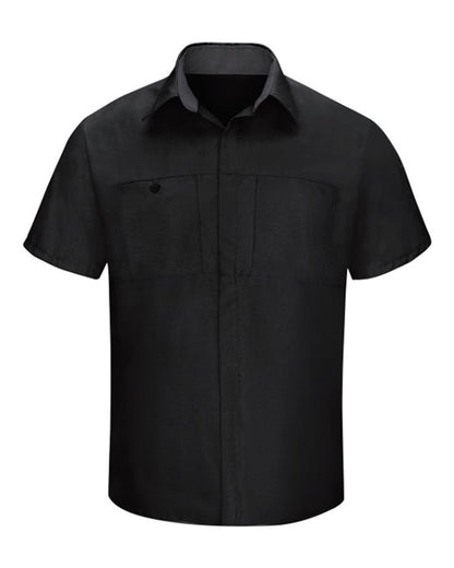 Red Kap Workwear Only S / Black/Charcoal Red Kap - Men's Short Sleeve Performance Plus Shop Shirt w/ Oilblok Technology