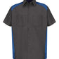 Red Kap Workwear Only S / Charcoal/Royal Red Kap - Short Sleeve Motorsports Shirt