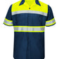 Red Kap Workwear Only S / Fluorescent Yellow/Navy Red Kap - High Visibility Colorblock Ripstop Short Sleeve Work Shirt
