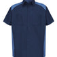 Red Kap Workwear Only S / Navy/Postman Blue Red Kap - Short Sleeve Motorsports Shirt
