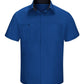 Red Kap Workwear Only S / Royal Blue/Black Red Kap - Men's Short Sleeve Performance Plus Shop Shirt w/ Oilblok Technology