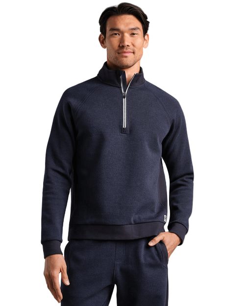 Rhone Layering S / Navy Heather Rhone - Men's Heritage Midweight 1/4-Zip