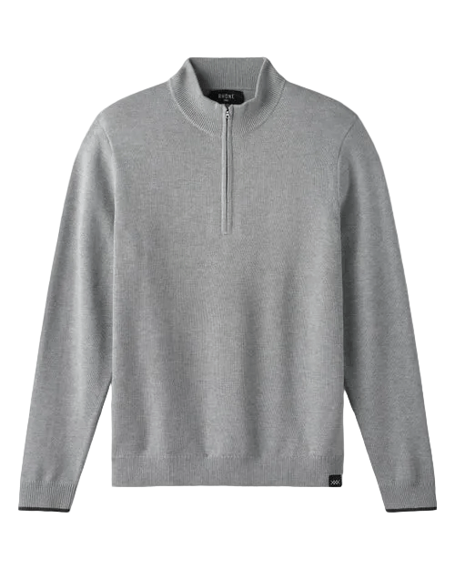 Rhone Sweaters S / Grey Heather Rhone - Men's Commuter 1/4-Zip Sweater