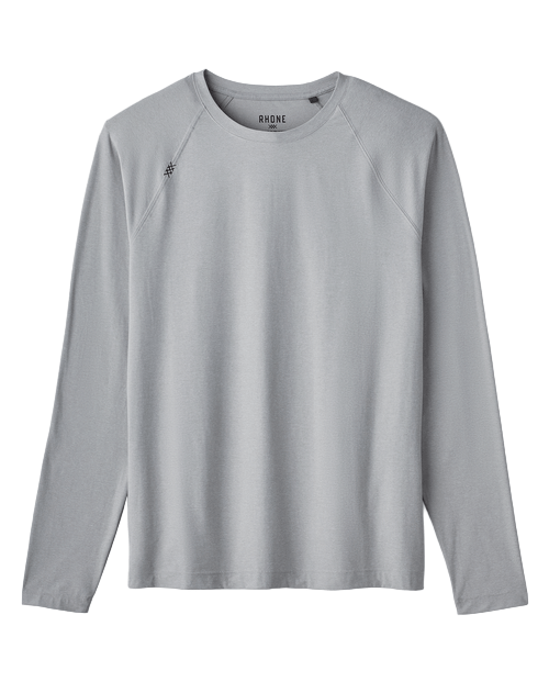 Rhone T-Shirts S / Light Grey Heather Rhone - Men's Reign Long Sleeve Crew