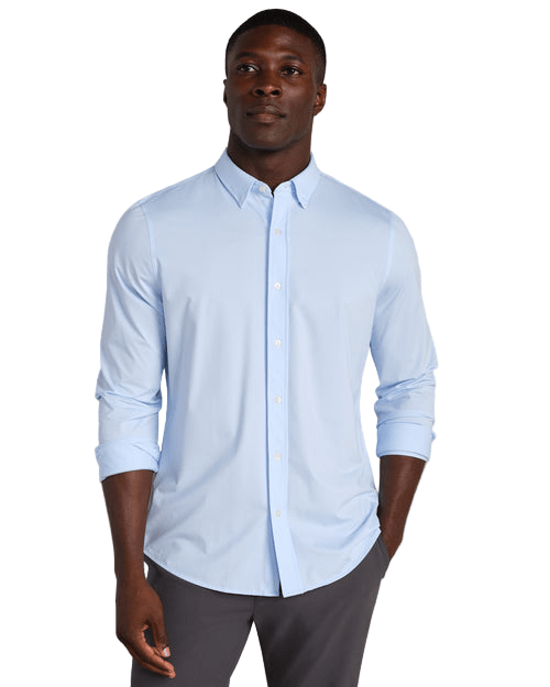 Rhone Woven Shirts Rhone - Men's Stripe Commuter Shirt - Classic Fit