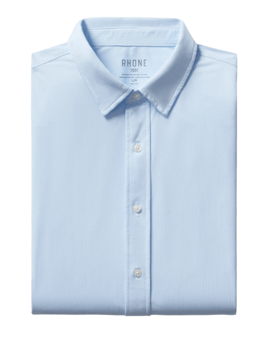 Rhone Woven Shirts Rhone - Men's Stripe Commuter Shirt - Slim Fit