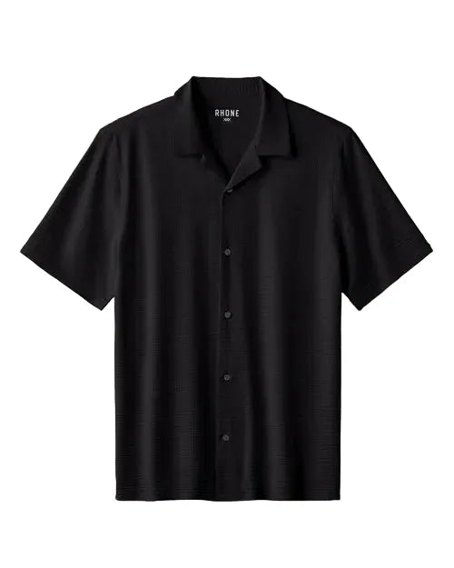 Rhone Woven Shirts S / Black Rhone - Men's Commuter Seersucker Camp Collar Shirt