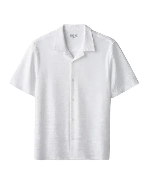Rhone Woven Shirts S / Bright White Rhone - Men's Commuter Seersucker Camp Collar Shirt