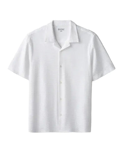 Rhone Woven Shirts S / Bright White Rhone - Men's Commuter Seersucker Camp Collar Shirt