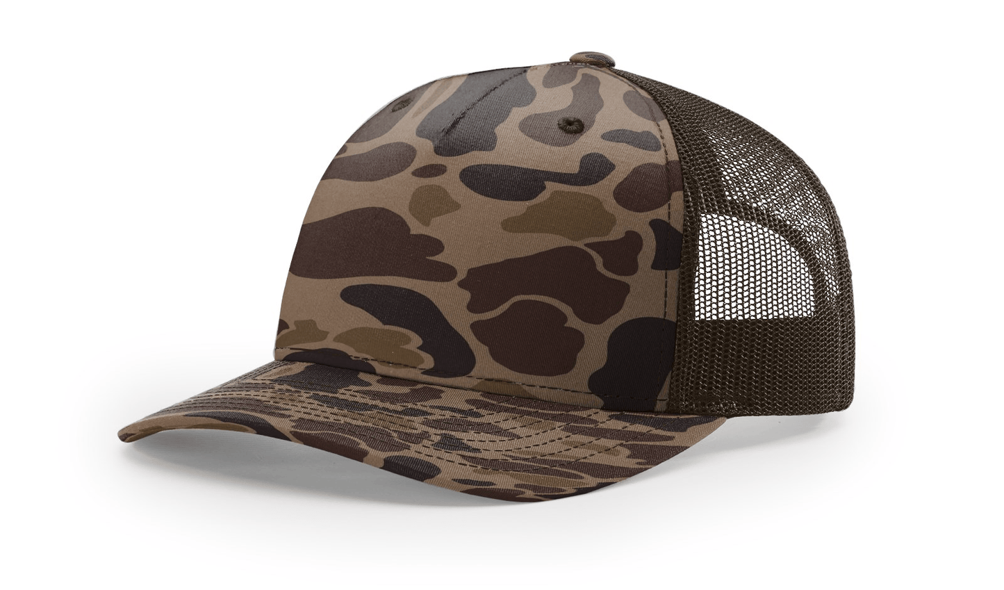 Richardson Headwear Adjustable / Bark Duck Camo/Brown Richardson - Five-Panel Printed Trucker Cap