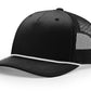 Richardson Headwear Adjustable / Black/White Richardson - Five-Panel Trucker Rope Cap