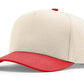Richardson Headwear Adjustable / Cream/Red Richardson - Full Fabric Five-Panel Champ Cap