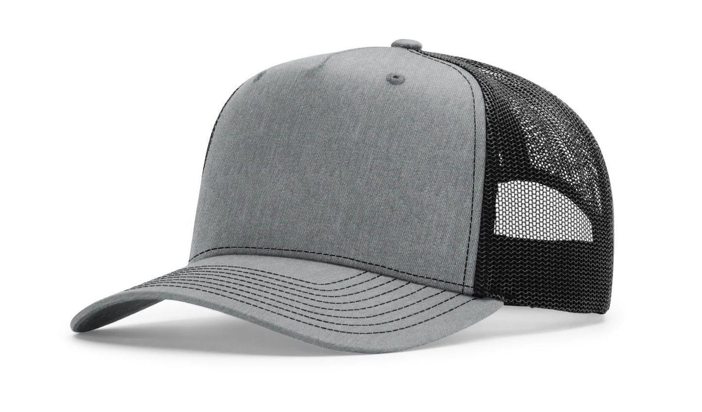 Richardson Headwear Adjustable / Heather Grey/Black Richardson - Five-Panel Champ Trucker Cap