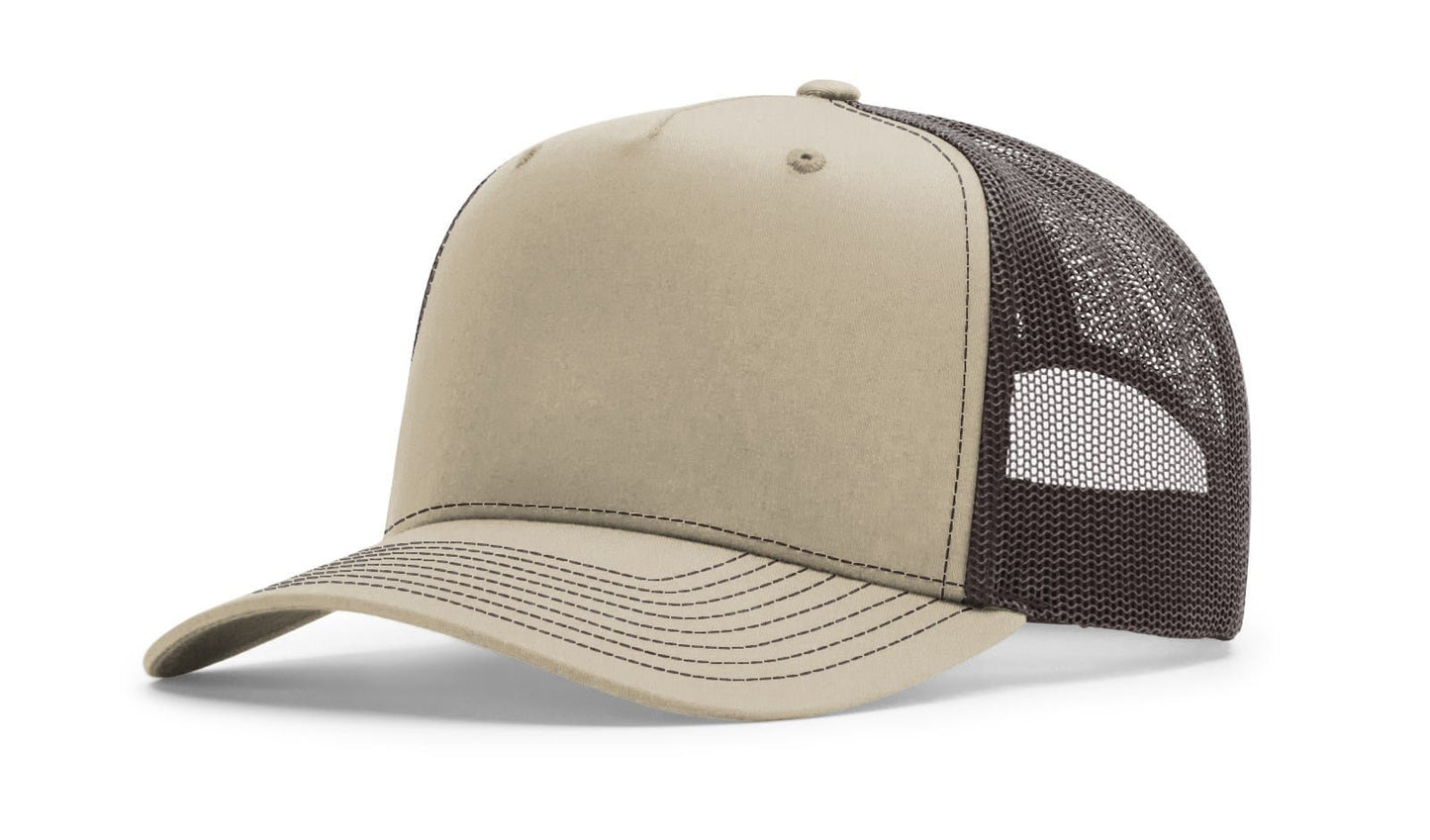 Richardson Headwear Adjustable / Khaki/Coffee Richardson - Five-Panel Champ Trucker Cap