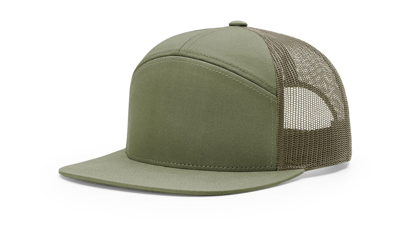 Richardson Headwear Adjustable / Loden Green Richardson - Seven-Panel Trucker Cap
