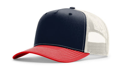 Richardson Headwear Adjustable / Navy/Birch/Red Richardson - Five-Panel Champ Trucker Cap