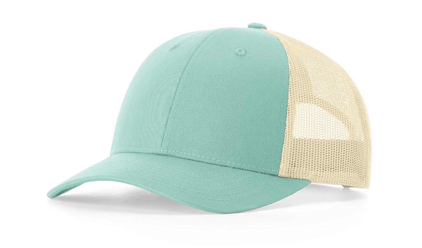 Richardson Headwear One Size / Aruba Blue/Birch Richardson - Low Pro Trucker Cap