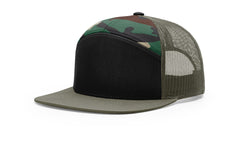 Richardson Headwear One Size / Black / Camo / Loden Richardson - Seven-Panel Trucker Cap
